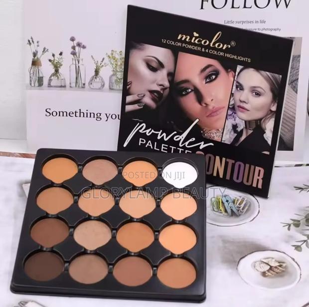 Micolor 16-color Contour Highlight Powder Palette With Cosmetic Brush · Photo 7