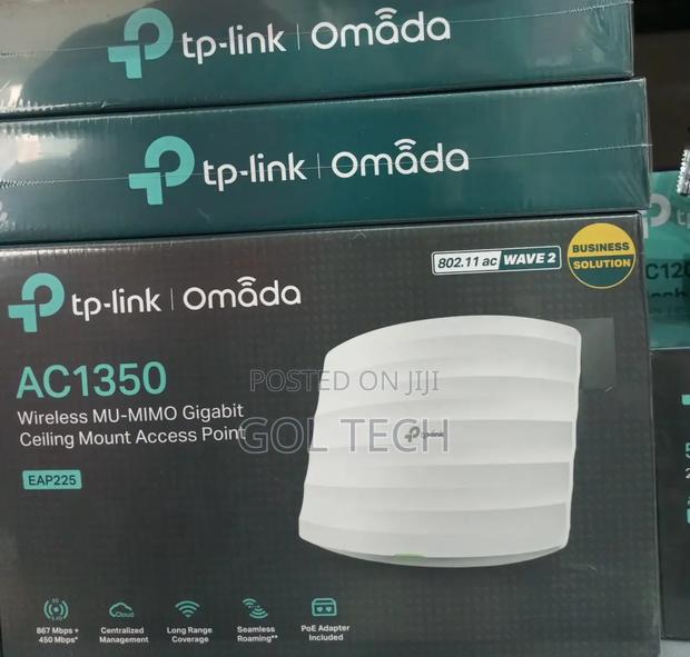 Tp -Link Omada Ac1350 Router Eap225 Wireless Mu-Mimo Gigabit Ap Indoor · Photo 1