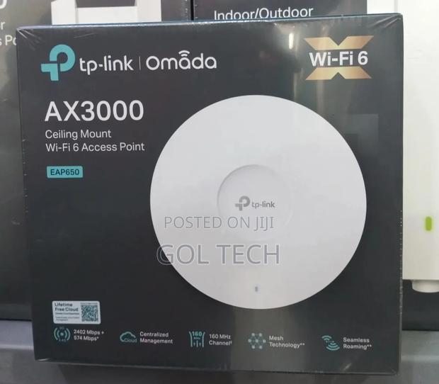 Tp Link Omada Ax3000 Ceiling Access Point Eap650 Wifi 6 · Photo 1