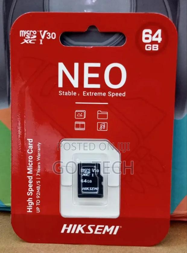 64gb Memory Card Hikvision Neo Stable Extreme Speed · Photo 2