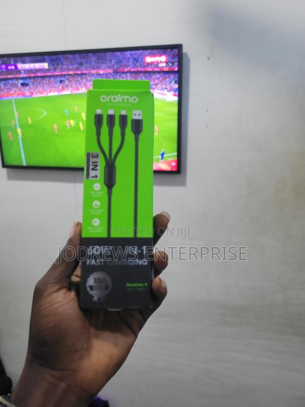 Oraimo Duraline 4 3a 1.2m 3 in 1 Cable · Photo 1