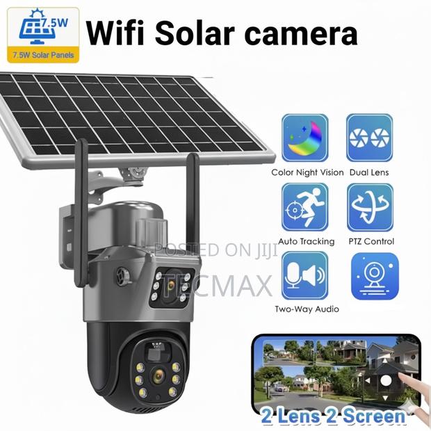 Dual Lens Wifi Solar Camera · Photo 1
