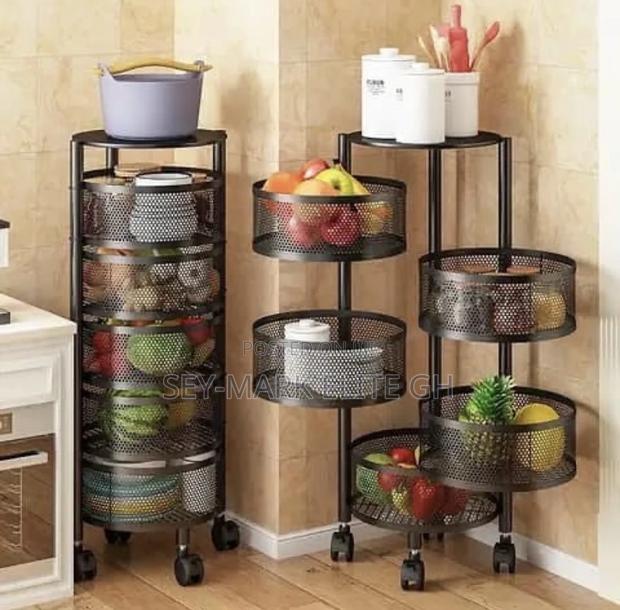 5 Tier Round Rotating Storage Rack · Photo 1