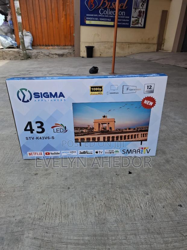 Sigma Framless 43 Inches Smart TV With Antenna Input Available as Seen · Photo 1