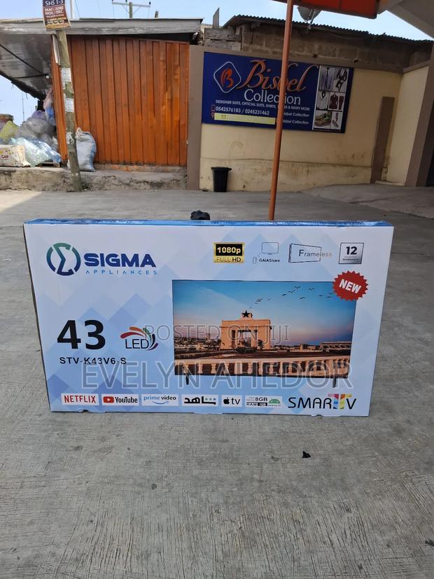 Sigma Framless 43 Inches Smart TV With Antenna Input Available as Seen · Photo 2