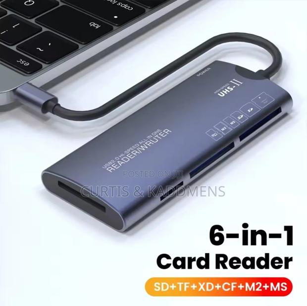 6in1 Type C Cf/Sd/Tf/Xd/M2 Card Reader · Photo 2