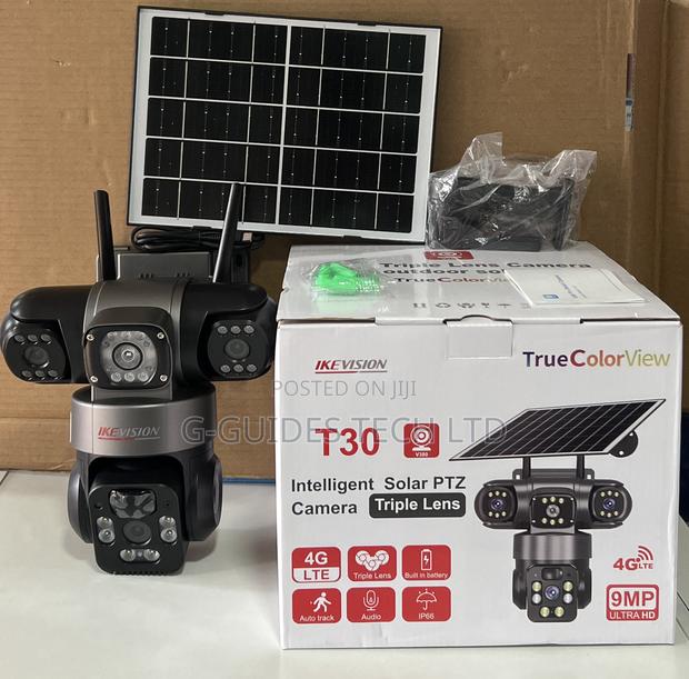T30 Intelligent 4g Solar PTZ Camera Triple Lens, 3lens 4g Solar Camera · Photo 1
