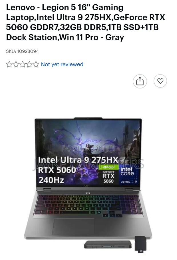 New Laptop Lenovo Legion 5 32GB Intel Core Ultra 9 SSD 1T · Photo 6