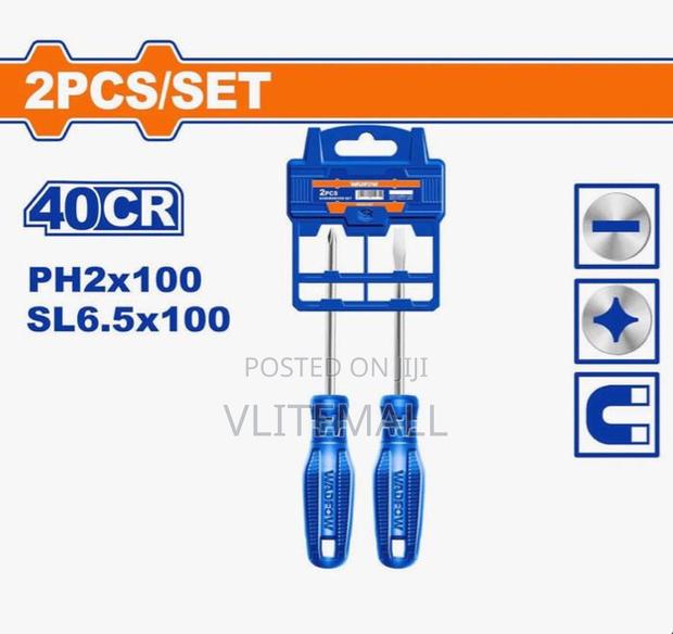 Wadfow 2 Pieces 100mm Screwdriver Set - Wss2302 · Photo 3