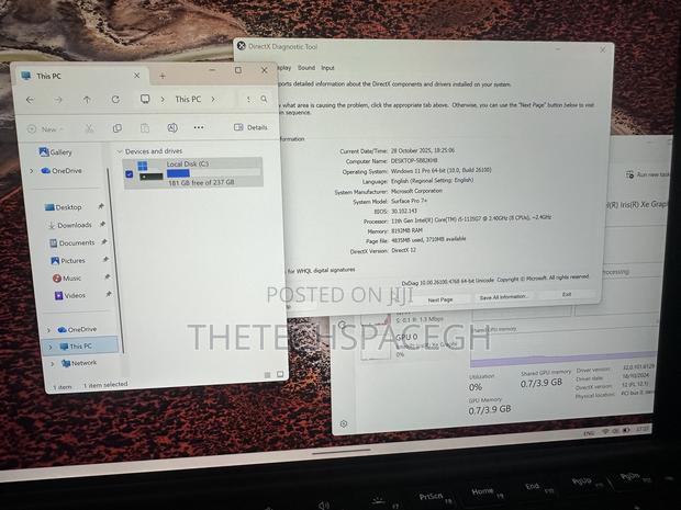 Laptop Microsoft Surface Pro 7+ 8GB Intel Core I5 SSD 256GB · Photo 7