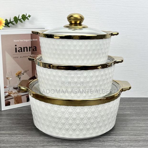 3 Pieces Set Ceramic Dish Bowls · Photo 1