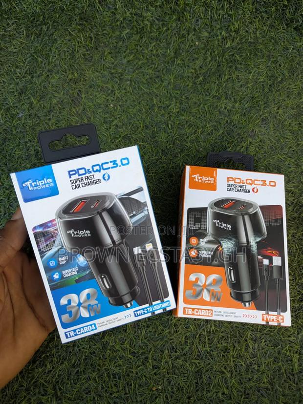 Triple Power 38watts Super Fast Car Charger · Photo 5