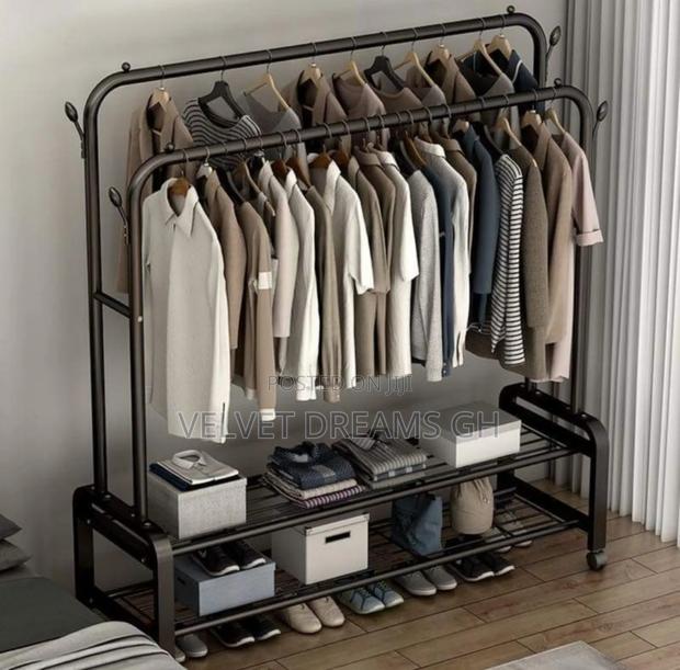 Quality Double Clothes Hanger Strong, Adjustable Space Saving · Photo 2