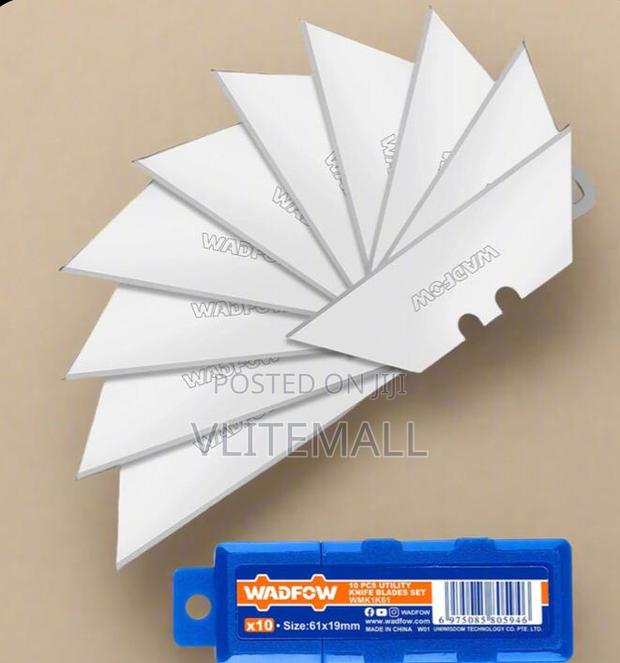 Wadfow 10 Pieces Utility Knife Blades Set - Wmk1k61 · Photo 2