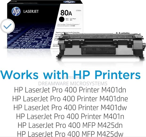 Hp 80a Black Toner Cartridge for Hp Printers · Photo 2
