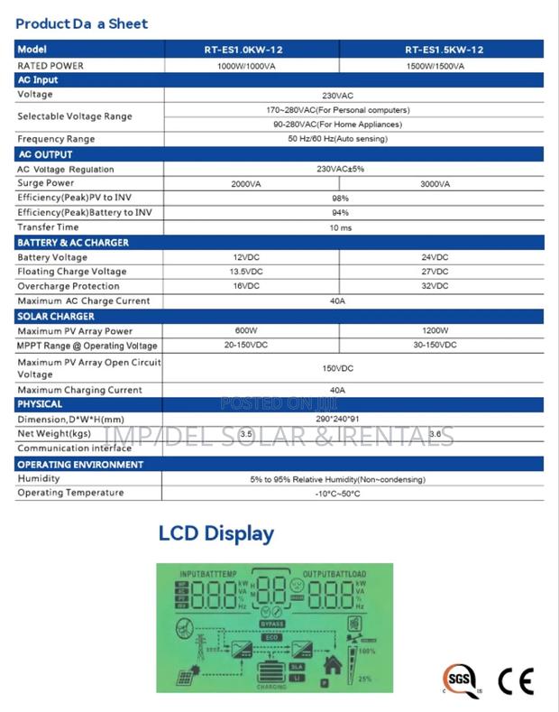 1kw 12v Hybrid Solar Inverter · Photo 8