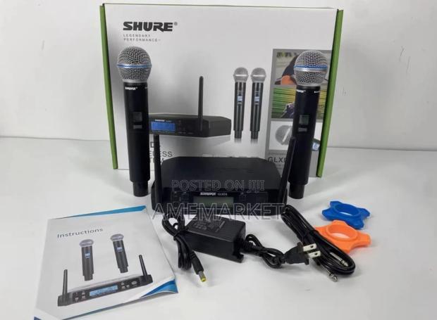 Glxd4 Vocal Dual Channel Wireless Microphone Shure 2 Beta58a Glxd24 · Photo 1