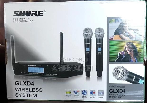 Glxd4 Vocal Dual Channel Wireless Microphone Shure 2 Beta58a Glxd24 · Photo 2