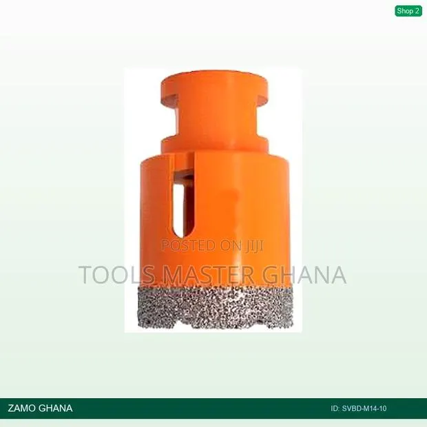 Shank Vacuum Brazed Drill M14 10mm Orange Ref.120416-002 - Svbd-m14-10 · Photo 1