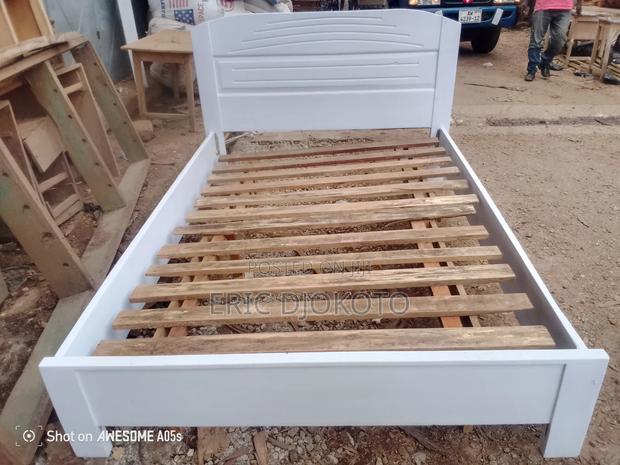 White Wooden Double Bed · Photo 3