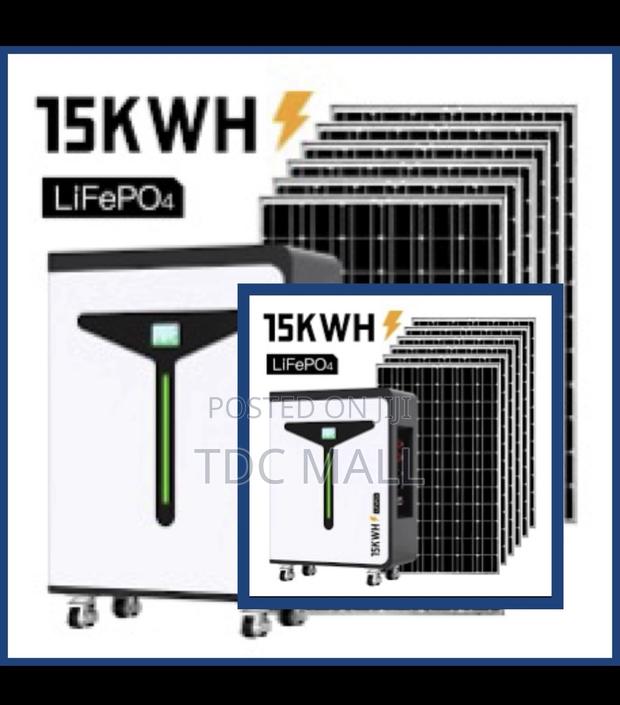 15kwh Solar Energy System (Lifepo4 Lithium Battery) + 10 Panels · Photo 1