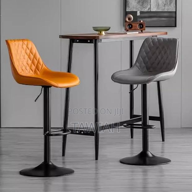 Counter Height Leather Stool · Photo 1