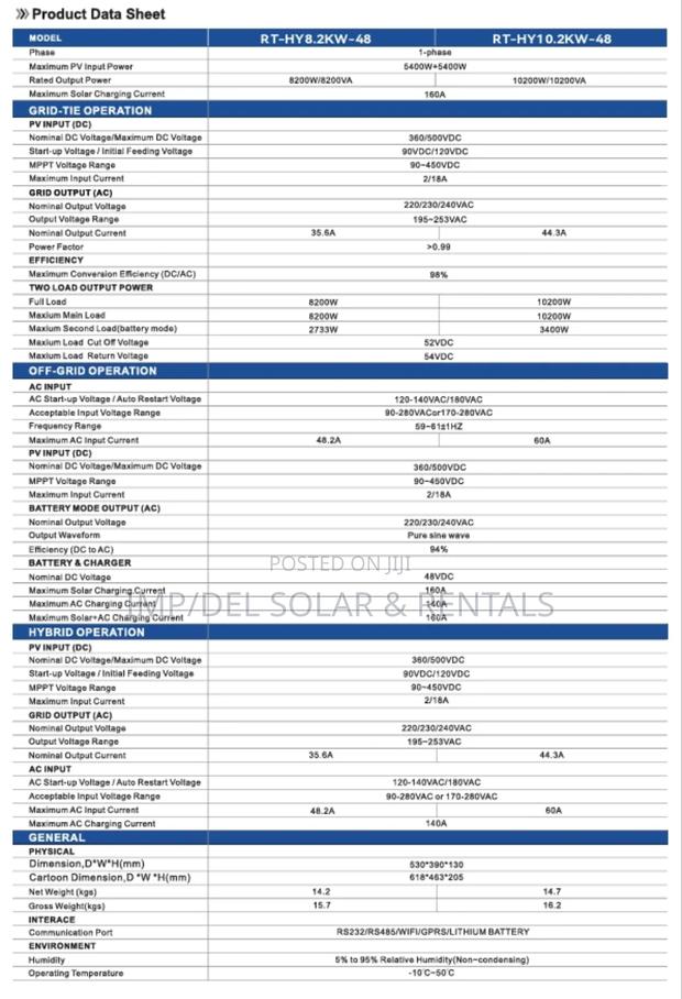 8.2kw 48v Solar Hybrid Inverter · Photo 2