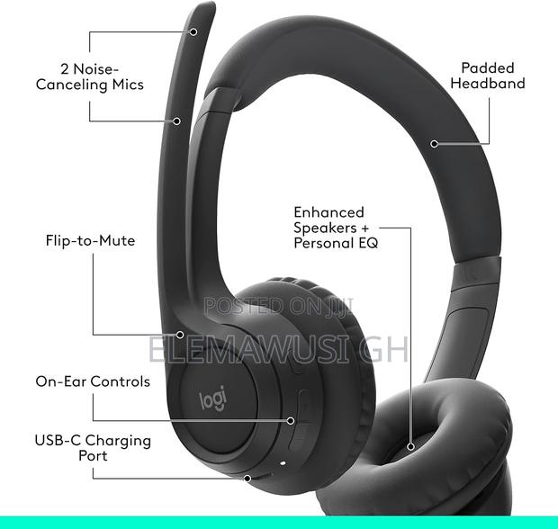 Logitech Zone 300 Wireless Bluetooth Headset With Noise-Cancelling Mic · Photo 3