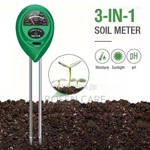 3 in 1 Soil Ph Meter Sunlight Ph Tester Flowers Moisture Plants · Photo 1