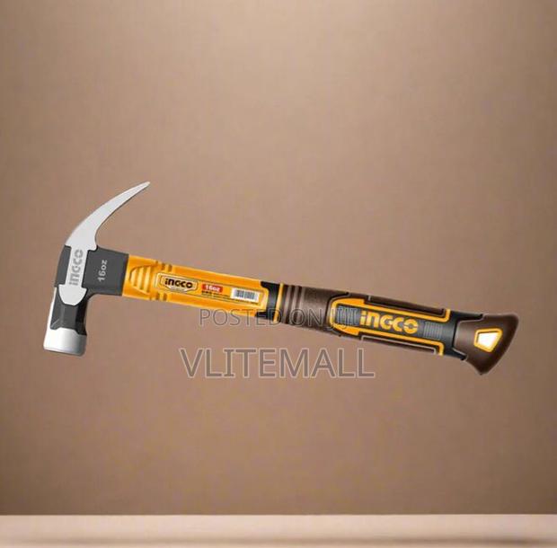 Ingco Claw Hammer 450g With Fiberglass Handle - Hch81016 · Photo 1