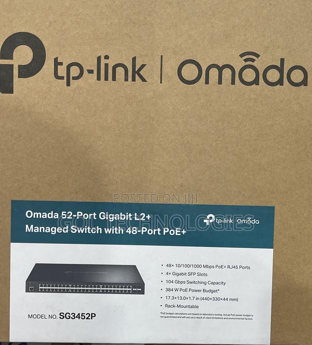 Tp Link 52 Port Gigabite L2+ Managed Switch With 48 Port Poe Omada · Photo 2