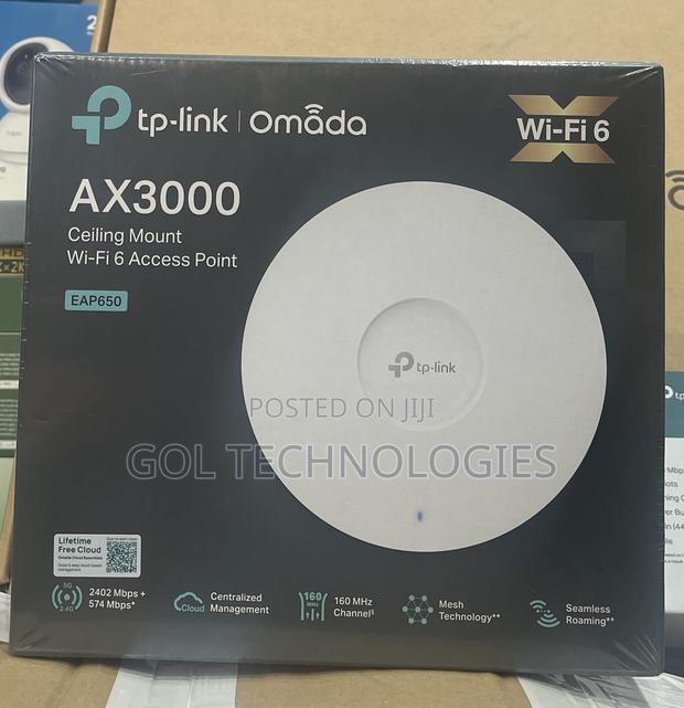 Tp Link Ax3000 Ceiling Mount Wifi 6 Access Point Eap650 Omada · Photo 2