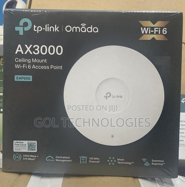 Tp Link Ax3000 Ceiling Mount Wifi 6 Access Point Eap650 Omada · Photo 1