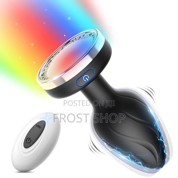 Anal Vibrating Butt Plug With Flashing Light Base · Photo 1
