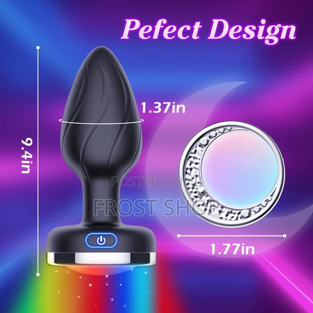 Anal Vibrating Butt Plug With Flashing Light Base · Photo 6