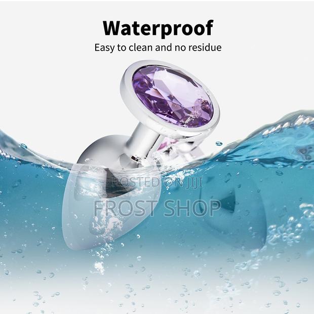 3in1 Anal Butt Plug Smooth Metal Stainless Steel Crystal Butt Plug · Photo 3