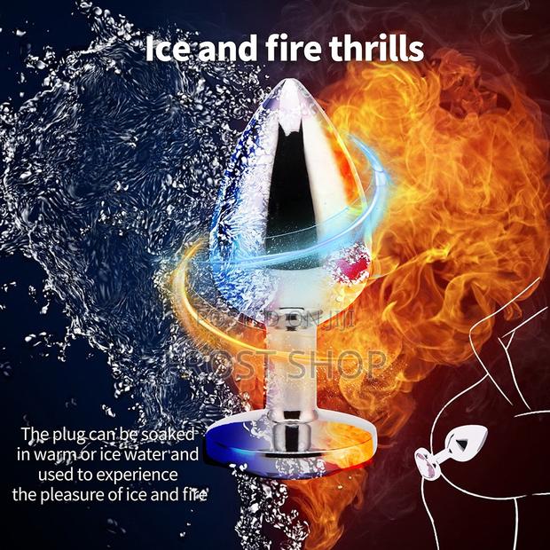3in1 Anal Butt Plug Smooth Metal Stainless Steel Crystal Butt Plug · Photo 4