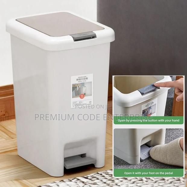 30l Pedal Trash Bin – Double-Covered Waste Bin for Home and Office Use · Photo 3