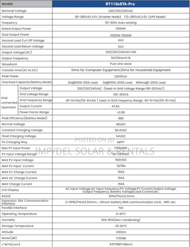 11.0kw 48v Solar Inverter Mega Efficiency Hybrid · Photo 4