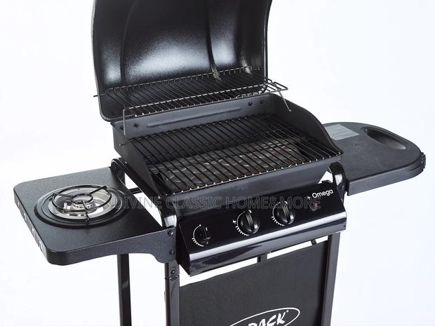 2 Burner Outback Omega 250 Gas Barbecue + Side Burner – Black · Photo 2
