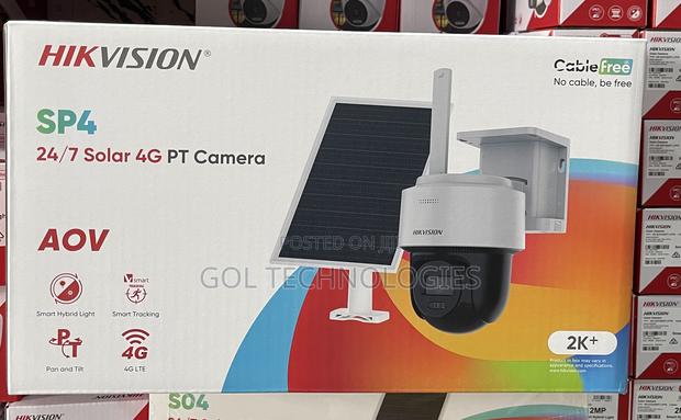 Hikvision Solar 4g Pt Network Camera Ds-2cfsp4/4g 24/7 Solar 4g 4mp · Photo 1