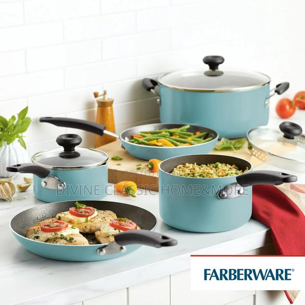 Farberware Easy Clean 12 PCS Nonstick Cookware Set With Cooking Tools · Photo 2