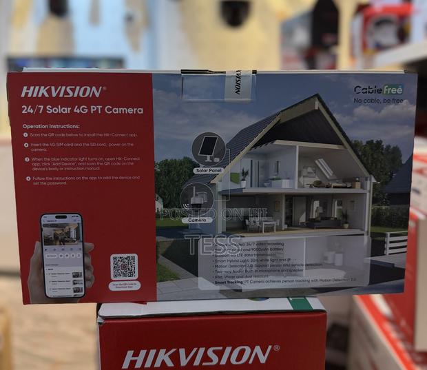 Hikvision Solar 4g Sim Camera SP4 Mini PTZ 4mp Ds-2cfsp4/4g · Photo 1