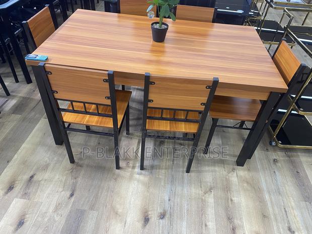 Wood Color Dining Set With 6chairs · Photo 4