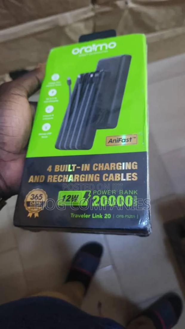 Oraimo Traveler Link 20 Power Bank in Accra - Fast Delivery in 2 Hours · Photo 1