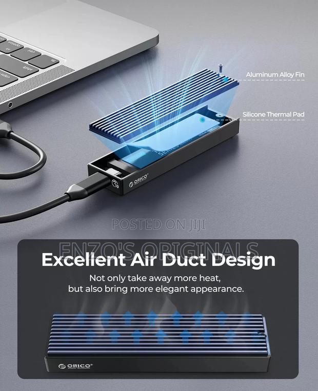 M.2 Nvme Ssd Enclosure 10gbps Original Orico Brand · Photo 2
