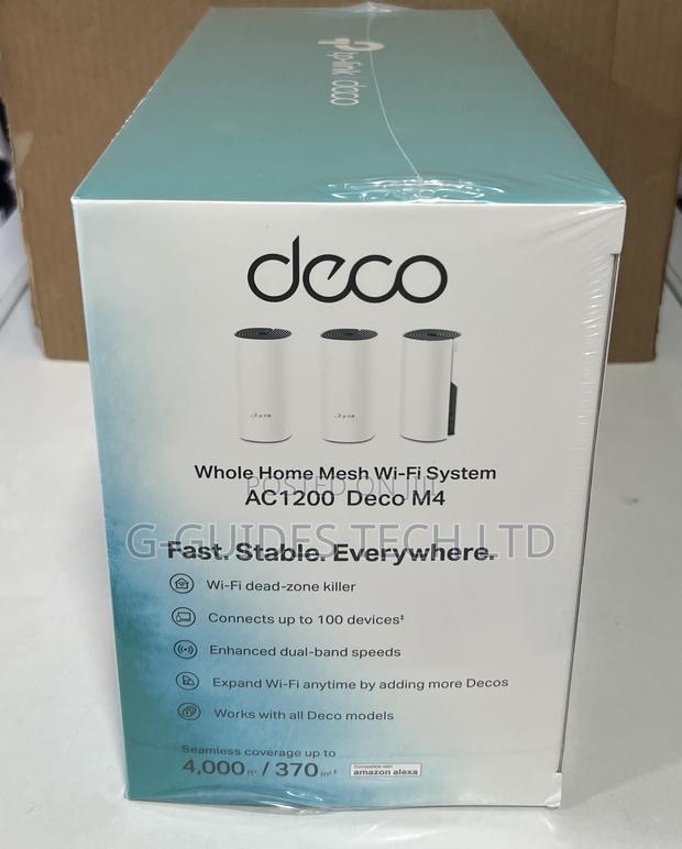 TP-Link Deco M4 Ac1200 Whole Home Mesh Wi-Fi System 3-Pack · Photo 2