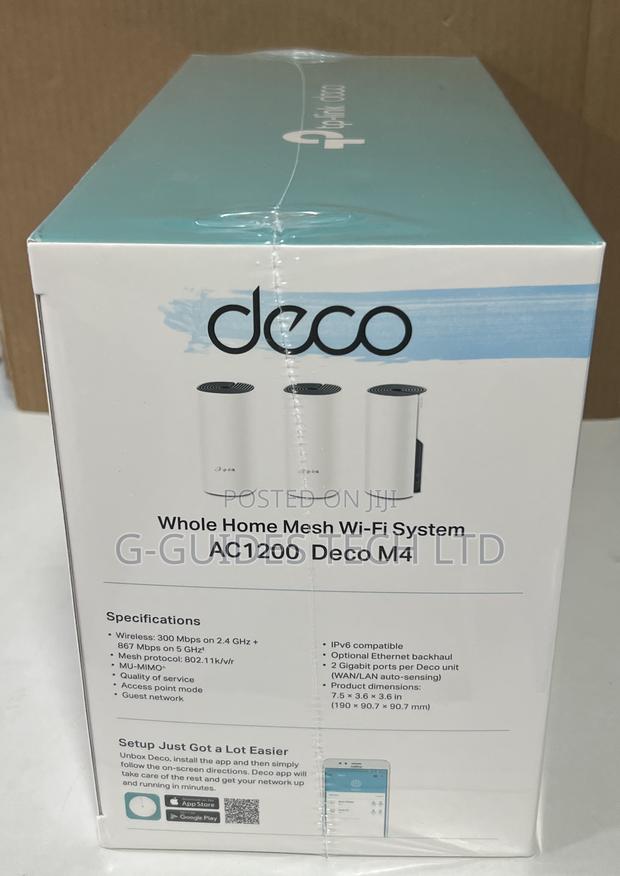 TP-Link Deco M4 Ac1200 Whole Home Mesh Wi-Fi System 3-Pack · Photo 4