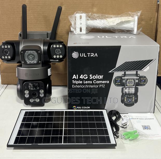Ultra Ai 4g Solar Triple Lens Camera 6mp, Ultra 4g Solar Camera 3-Lens · Photo 1