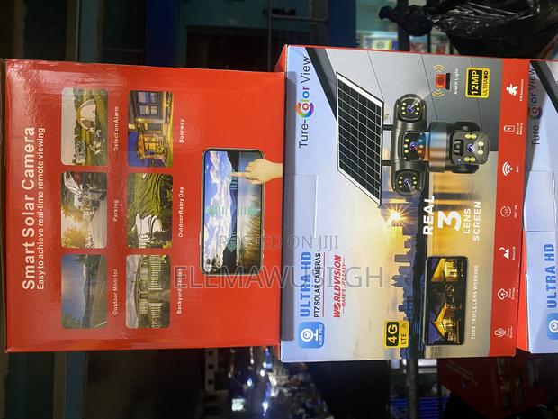 3 Lens (Triple Lens) 4g Solar-Powered PTZ Outdoor CCTV Camera V380pro · Photo 6